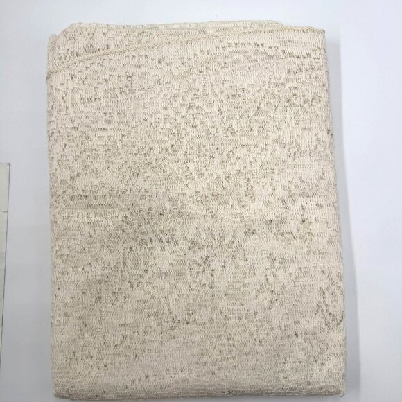 Quaker Lace Tablecloth Barcelona 70x90 Oval/Oblong Natural Made In USA - Picture 4 of 13